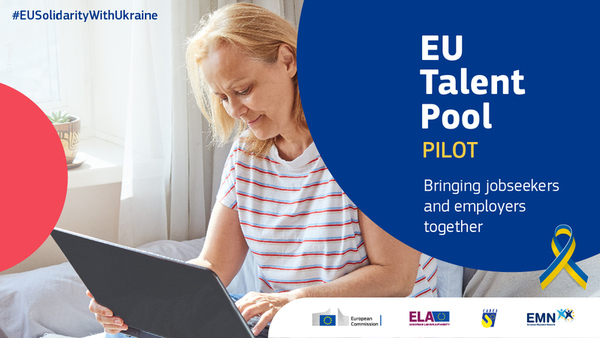 Obrazek dla: Projekt pilotażowy EU Talent Pool - dla uchodźców z Ukrainy i pracodawców oraz usługi sieci EURES dla pracodawców