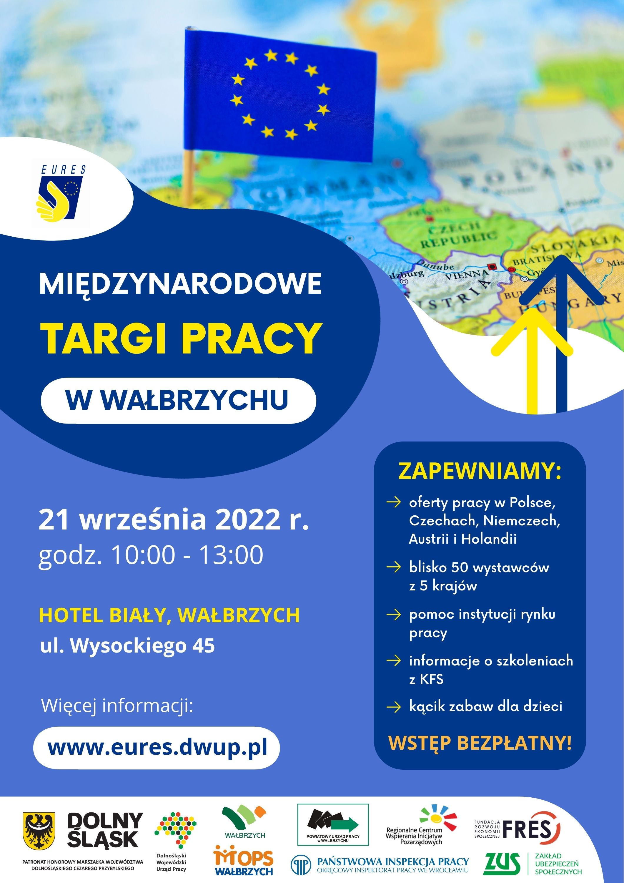 Obrazek dla: Międzynarodowe Targi Pracy w Wałbrzychu - 21.09.2022r.
